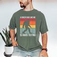 Cheer Dad Cheerleading Bigfoot Men's Comfort Colors T-Shirt Moss