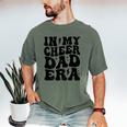 In My Cheer Dad Era Cheerleader Dad Sports Groovy Men's Comfort Colors T-Shirt Moss