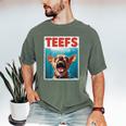 Chihuahua Teefs Top Teeth Chi Jowls Paws Dog Mom Dad Men's Comfort Colors T-Shirt Moss
