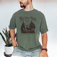 Christian Jesus Bible Verse Deer Elk Buck Hunting Dad Hunter Men's Comfort Colors T-Shirt Moss