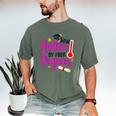 Class Of 2022 Four Degrees Hotter Graduation Day Master Grad Men's Comfort Colors T-Shirt Moss