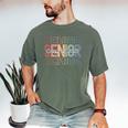 Class Of 2025 Senior 2025 Graduation Leopard Retro Rainbow Men's Comfort Colors T-Shirt Moss