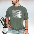 Class Of 2025 Volleyball Senior Class 25 Graduation Men's Comfort Colors T-Shirt Moss