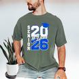Class Of 2026 Dad Proud Dad Of A 2026 Senior Graduate Men's Comfort Colors T-Shirt Moss