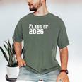 Class Of 2026 Proud Grandpa Of A 2026 Graduate Graduation Men's Comfort Colors T-Shirt Moss