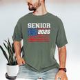 Class Of 2026 Senior Back To School American Flag Graduation Men's Comfort Colors T-Shirt Moss