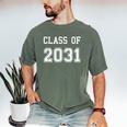 Class Of 2031 Shirt Graduation School Future Graduate Men's Comfort Colors T-Shirt Moss