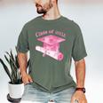 Class Of 2032 Senior 2032 Back To School 2032 Graduation Cap Men's Comfort Colors T-Shirt Moss