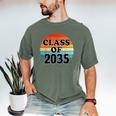 Class Of 2035 Senior Graduate Retro Graduation Men's Comfort Colors T-Shirt Moss