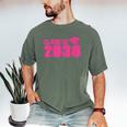 Class Of 2038 Pink Girls Growing Up School Memory Graduation Men's Comfort Colors T-Shirt Moss
