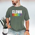 Clown Security Halloween Dad Mom Costume Men's Comfort Colors T-Shirt Moss Clown Security Halloween Dad Mom Costume Men's Comfort Colors T-Shirt Moss