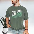 Cool Dads Run Marathons Marathon Running Runner Men's Comfort Colors T-Shirt Moss