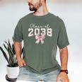 Coquette Bow Preppy Class Of 2038 Girly Girl 2038 Graduation Men's Comfort Colors T-Shirt Moss
