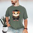 Cute Hamster Graduation Men's Comfort Colors T-Shirt Moss