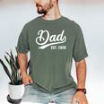 Dad 2026 Father Since 2026 Retro Dad Est 2026 Men's Comfort Colors T-Shirt Moss