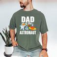 Dad Of The Astronaut Space Astronaut Birthday Family Men's Comfort Colors T-Shirt Moss