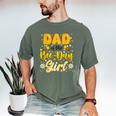 Dad Of The Bee Day Girl Flower Birthday Family Matching Men's Comfort Colors T-Shirt Moss