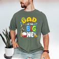 Dad Of The Big One Fishing Birthday Boy Family Party Men's Comfort Colors T-Shirt Moss