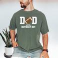 Dad Of The Birthday Boy Football Lover First Birthday Party Men's Comfort Colors T-Shirt Moss