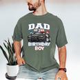 Dad Of The Birthday Boy Policeman Officer Party Men's Comfort Colors T-Shirt Moss