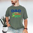Dad Of The Birthday For Boy Saurus Rex Dinosaur Party Men's Comfort Colors T-Shirt Moss