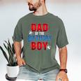 Dad Of The Birthday Boy Spider Web Birthday Party Matching Men's Comfort Colors T-Shirt Moss