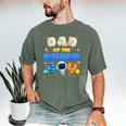 Dad Of The Birthday Boy Two The Moon Space Family Matching Men's Comfort Colors T-Shirt Moss