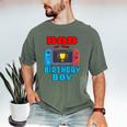Dad Of The Birthday Boy Video Games Theme Bday Matching Men's Comfort Colors T-Shirt Moss