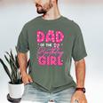 Dad Of The Birthday Girl Pink Bow Birthday Girl Family Men's Comfort Colors T-Shirt Moss