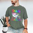 Dad Of The Birthday Girl Skater Roller Skate Family Party Men's Comfort Colors T-Shirt Moss