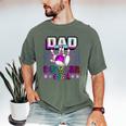 Dad Of The Bowler Girl Matching Family Bowling Birthday Men's Comfort Colors T-Shirt Moss