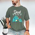 Dad To Be Dinosaur Baby Shower For Boy Men's Comfort Colors T-Shirt Moss