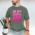 In My Dad Era Girl Groovy Retro Papa Fathers Day Men's Comfort Colors T-Shirt Moss