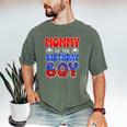 Dad And Mom Mommy Birthday Boy Spider Family Matching Men's Comfort Colors T-Shirt Moss