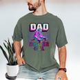 Dad Of Roller Girl Roller Skating Birthday Matching Family Men's Comfort Colors T-Shirt Moss Dad Of Roller Girl Roller Skating Birthday Matching Family Men's Comfort Colors T-Shirt Moss