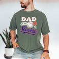 Dad Rookie Of Year 1st Birthday Baseball Theme Matching Men's Comfort Colors T-Shirt Moss