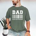 Dad Scan For Payment Barcode Father's Day Men's Comfort Colors T-Shirt Moss Dad Scan For Payment Barcode Father's Day Men's Comfort Colors T-Shirt Moss