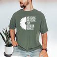 Dad Shirt Measure Cut Swear Handyman Father Day Tshirt Men's Comfort Colors T-Shirt Moss