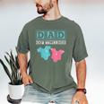 Dad Of Twins Family Daddy Fathers Day Future Parents Men's Comfort Colors T-Shirt Moss