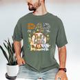 Dad Of The Two Wild Animal Safari 2Nd Birthday Party Men's Comfort Colors T-Shirt Moss