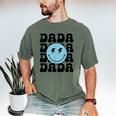 Dada One Happy Dude 1st Birthday Family Matching Men's Comfort Colors T-Shirt Moss