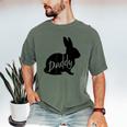 Daddy Bunny Rabbit Father Dad Easter Men's Comfort Colors T-Shirt Moss