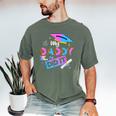 My Daddy Did It Tee Graduation Graduated Dad Proud Children Men's Comfort Colors T-Shirt Moss