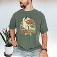 Daddysaurus Shirt T-Rex Dad Dinosaur Men's Comfort Colors T-Shirt Moss Daddysaurus Shirt T-Rex Dad Dinosaur Men's Comfort Colors T-Shirt Moss