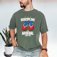 Discipline Arsenal Pinoy Nostalgia Filipino Tsinelas Men's Comfort Colors T-Shirt Moss