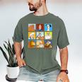 Disney Classic Father's Day Disney Dads Colorful Panels Men's Comfort Colors T-Shirt Moss