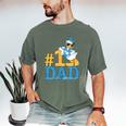 Disney Donald Duck Number One Dad Sunglasses Father's Day Men's Comfort Colors T-Shirt Moss