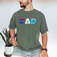 Disney Frozen Elsa Anna Olaf Dad Father's Day Birthday Men's Comfort Colors T-Shirt Moss
