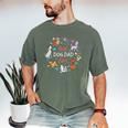 Disney Pet Parent Father’s Day Disney Dogs Best Dog Dad Ever Men's Comfort Colors T-Shirt Moss