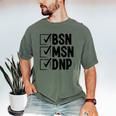 DNP Doctor MSN BSN DNP Nurse DNP Degree Graduation Men's Comfort Colors T-Shirt Moss